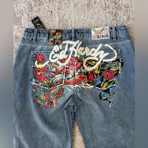 Ed Hardy baggy jeans NWT
